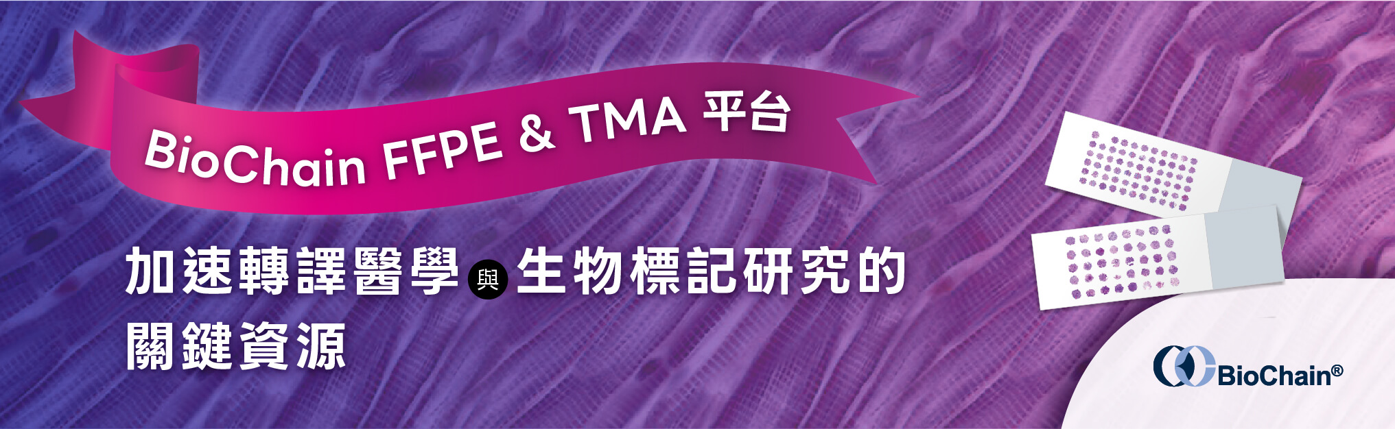 BioChain FFPE & TMA 平台：加速轉譯醫學與生物標記研究的關鍵資源